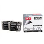 (業務用5セット) EPSON エプソン インクカートリッジ 純正 【ICBK67W】 2本パック ブラック(黒) 【×5セット】