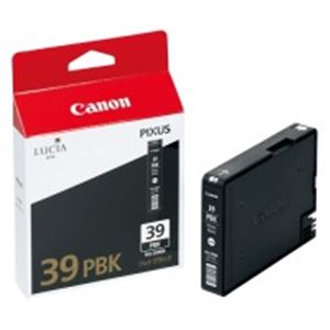 Canon キヤノン インクカートリッジ 純正 【PGI-39PBK】 フォトブラック(黒) - 拡大画像