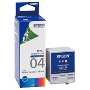 (業務用5セット) EPSON エプソン インクカートリッジ 純正 【IC3CL04】 3色カラー 一体型 - 拡大画像