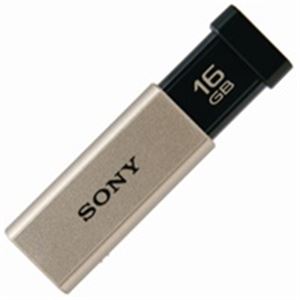 (業務用5セット) SONY(ソニー) USBメモリー高速16GB USM16GTNゴールド - 拡大画像
