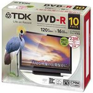 TDK 録画DVD-R120分5mmケース10枚DR120DPWC10UE