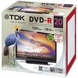 TDK 録画DVD-R120分5mmケース20枚DR120DPWC20UE