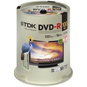 TDK 録画DVD-Rスピンドル100枚 DR120DPWC100PUE