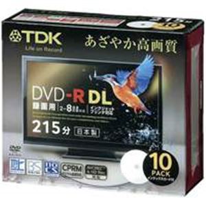 TDK 録画DVD-R DL215分ケース10枚 DR215DPWB10S