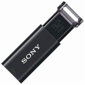 SONY(ソニー) USBメモリー 32GB USM32GU B ブラック - 拡大画像