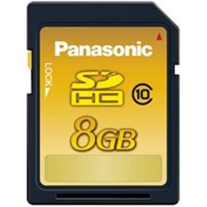 Panasonic（パナソニック） メモリーカード 8GB RP-SDWA08GJK - 拡大画像