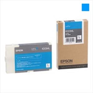(業務用3セット) EPSON エプソン インクカートリッジ L 純正 【ICC54L】 シアン(青) - 拡大画像