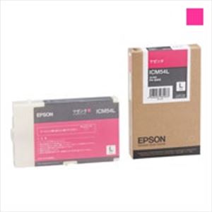(業務用3セット) EPSON エプソン インクカートリッジ L 純正 【ICM54L】 マゼンタ - 拡大画像