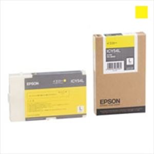 EPSON エプソン インクカートリッジL 純正 【ICY54L】 イエロー(黄) - 拡大画像