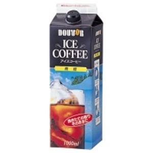 ドトールコーヒー ドトールアイスコーヒー無糖 1000ml×6本