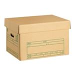 (まとめ買い）プラス 文書保存箱フタ式 DN-302 10個 【×5セット】