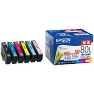 EPSON（エプソン） インクカートリッジ IC6CL80L 6色パック