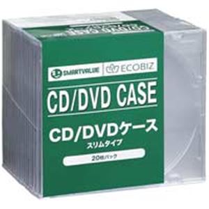 (業務用5セット) ジョインテックス CD／DVDケース スリム200枚 A401J-10 - 拡大画像