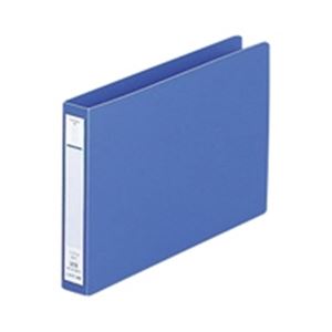 (業務用100セット) LIHITLAB パンチレスファイル/Z式ファイル 【B6/ヨコ型】 F-373-9 藍 商品画像
