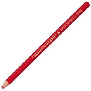 （業務用3セット）三菱鉛筆 ダーマト鉛筆 K7600.15 赤 12本入 ×3セット - 拡大画像