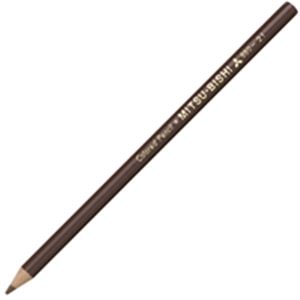 (業務用50セット) 三菱鉛筆 色鉛筆 K880.21 茶 12本入 ×50セット - 拡大画像