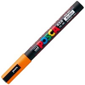(業務用200セット) 三菱鉛筆 ポスカ/ＰＯＰ用マーカー 【細字/橙】 水性インク PC-3M.4 - 拡大画像