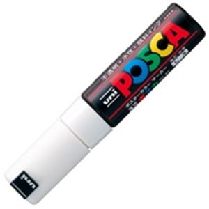 (業務用200セット) 三菱鉛筆 ポスカ/POP用マーカー 【太字/白】 水性インク PC-8K.1 商品画像