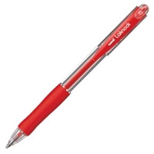 （業務用30セット）三菱鉛筆 ボールペン VERY楽ノック SN10007.15赤 - 拡大画像