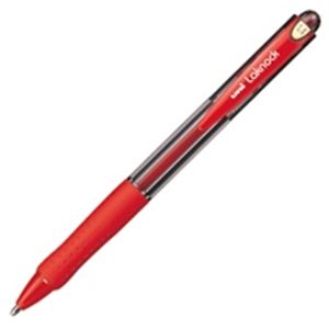 （業務用30セット）三菱鉛筆 ボールペン VERY楽ノック SN10014.15赤 - 拡大画像