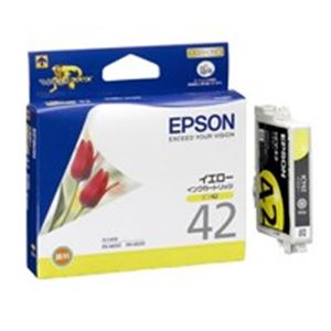 (業務用40セット) EPSON エプソン インクカートリッジ 純正 【ICY42】 イエロー(黄) - 拡大画像