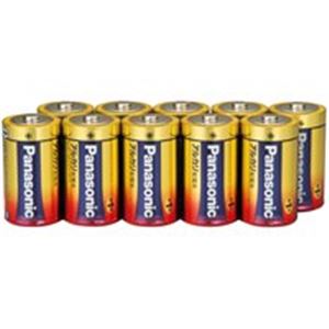 （業務用2セット）Panasonic パナソニック アルカリ乾電池 単1 LR20XJN/10S(10本) ×2セット - 拡大画像