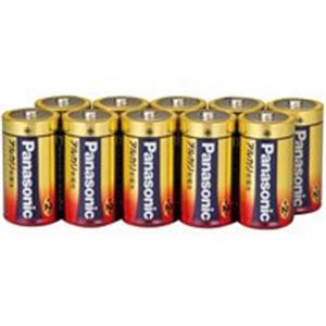 （まとめ買い）Panasonic パナソニック アルカリ乾電池 単2 LR14XJN/10S(10本) 【×3セット】