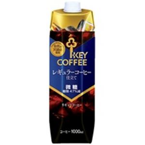 （まとめ買い）キーコーヒー リキッドコーヒー 微糖 1L／6本 【×40セット】