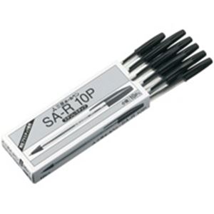 （業務用10セット）三菱鉛筆 ボールペン SA-R10P.24 黒 10本 ×10セット - 拡大画像