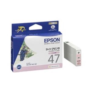 (業務用40セット) EPSON エプソン インクカートリッジ 純正 【ICLM47】 ライトマゼンタ - 拡大画像