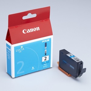 (業務用40セット) Canon キヤノン インクカートリッジ 純正 【PGI-2C】 シアン(青) - 拡大画像