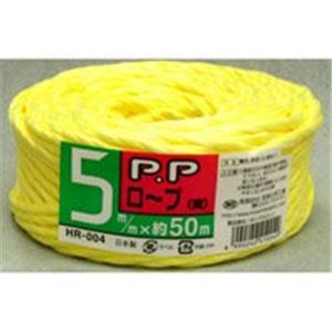 （業務用10セット）宮島化学工業 PPロープ HR-004 小巻 50m 黄 - 拡大画像