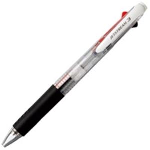 (業務用100セット) 三菱鉛筆 多色ボールペン/ジェットストリーム 3色 【0.7mm】 油性 黒・赤・青 SXE340007.T 透明 - 拡大画像