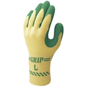 (業務用40セット) ショーワ 手袋グリップソフト 5双 パックグリーン L 商品画像