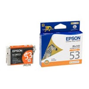 (業務用50セット) EPSON エプソン インクカートリッジ 純正 【ICOR53】 オレンジ - 拡大画像