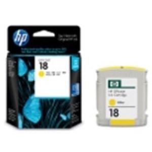 (業務用5セット)HP ヒューレット・パッカード インクカートリッジ 純正 【HP18 C4939A】 イエロー(黄) - 拡大画像