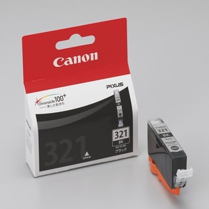 (業務用5セット) Canon キヤノン インクカートリッジ 純正 【BCI-321BK】 ブラック(黒) - 拡大画像