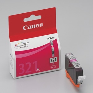 (業務用50セット) Canon キヤノン インクカートリッジ 純正 【BCI-321M】 マゼンタ - 拡大画像