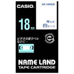 (業務用30セット) カシオ CASIO ラベルテープ XR-18WEB 白に青文字 18mm ×30セット