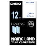 (業務用50セット) カシオ CASIO ラベルテープ XR-12WEB 白に青文字 12mm  【×50セット】