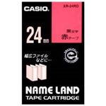 (業務用30セット) カシオ CASIO ラベルテープ XR-24RD 赤に黒文字 24mm ×30セット