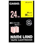 (業務用30セット) カシオ CASIO ラベルテープ XR-24YW 黄に黒文字 24mm ×30セット