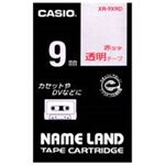 (業務用50セット) カシオ CASIO 透明テープ XR-9XRD 透明に赤文字 9mm  【×50セット】