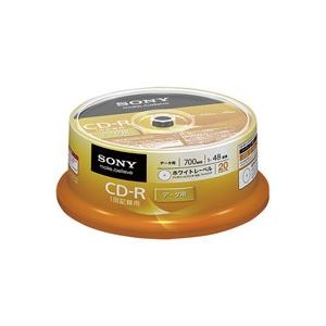 （業務用6セット）SONY ソニー CD-R20枚 20CDQ80GPWP ×6セット - 拡大画像