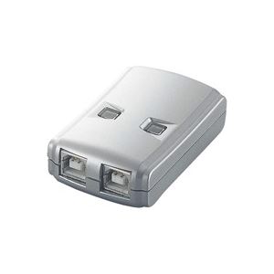 （業務用5セット）エレコム ELECOM USB2.0手動切替器 2切替 USS2-W2 - 拡大画像