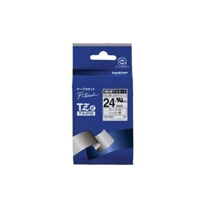 (業務用30セット) ブラザー工業 強粘着テープTZe-S251白に黒文字 24mm 商品画像