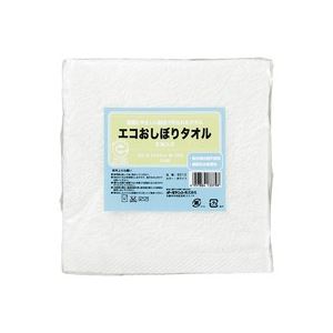 (業務用30セット) オーミケンシ エコおしぼりタオル5枚セット ホワイト9512 商品画像