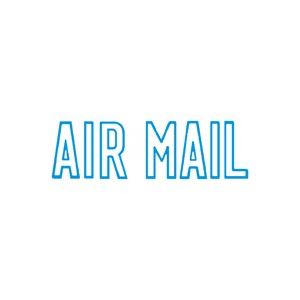 (業務用5セット) シヤチハタ Xスタンパー/ビジネス用スタンプ 【AIR MAIL】 藍 XBN-10013 - 拡大画像