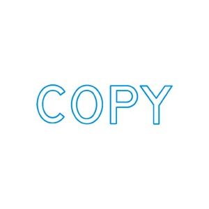 (業務用5セット) シヤチハタ Xスタンパー/ビジネス用スタンプ 【COPY】 藍 XBN-10063 - 拡大画像