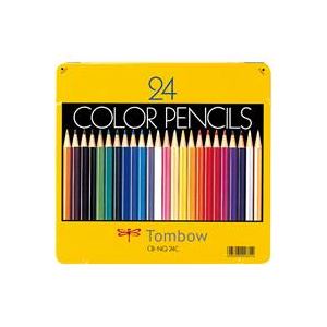 （業務用3セット）トンボ鉛筆 色鉛筆 CB-NQ24C 24色 缶入 ×3セット - 拡大画像